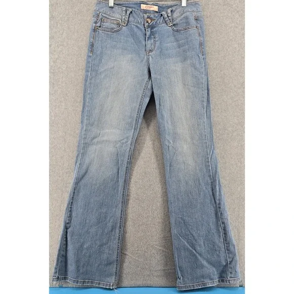 Vtg Y2K Candie's Jeans Juniors Sz 9 Bootcut Flare Bell Light Low Hippie Grunge - Picture 1 of 7